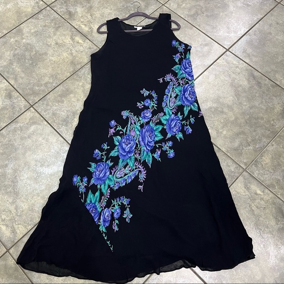 Dress Barn Womens Y2K Babydoll Tiered Eyelet Maxi Dress Sz 2XL Fairy Grunge - Picture 7 of 12